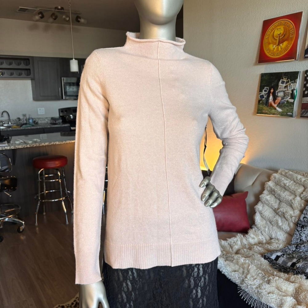 NWT Max Studio 100% Cashmere Mock Neck Sweater